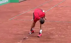 Димитров сломал три ракетки во время финала в Стамбуле. Видео