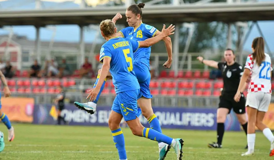 Женская сборная Украины обыграла Хорватию и заняла второе место в группе
