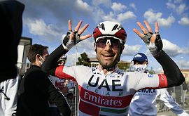 Улисси на фотофинише выиграл 13-й этап Giro d’Italia, а Падун финишировал предпоследним