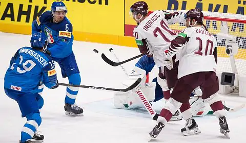 Сборная Латвии одолела команду Италии на чемпионате мира