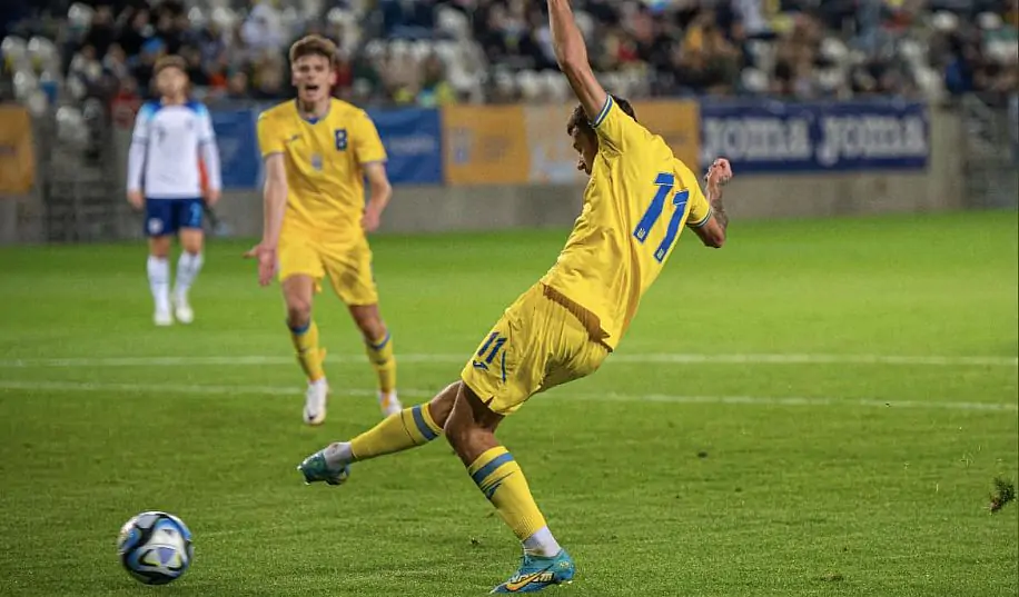 Волошин відкрив рахунок в матчі Україна - Англія U21