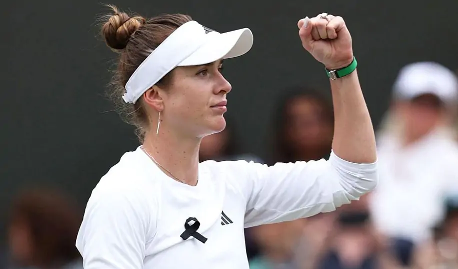 Світоліна вийшла на матч 4-го кола Wimbledon з чорною стрічкою