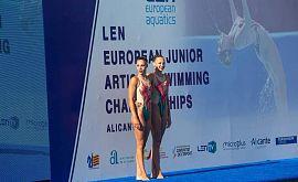 Збірна України стала другою в медальному заліку на юніорському чемпіонаті Європи з артистичного плавання
