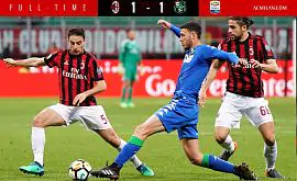 «Милан» и «Сассуоло» забили друг другу по одному мячу