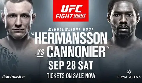 Херманссон и Каннонир проведут бой на UFC on ESPN+ 18