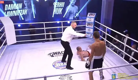 Украинец вышел в ринг в Польше и снес местного боксера за два раунда