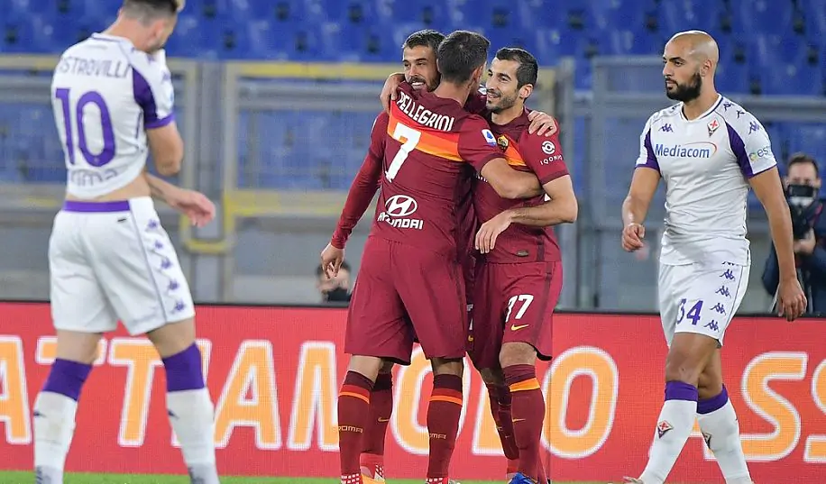 «Рома» быстро забила «Фиорентине» и уверенно довела матч до победы