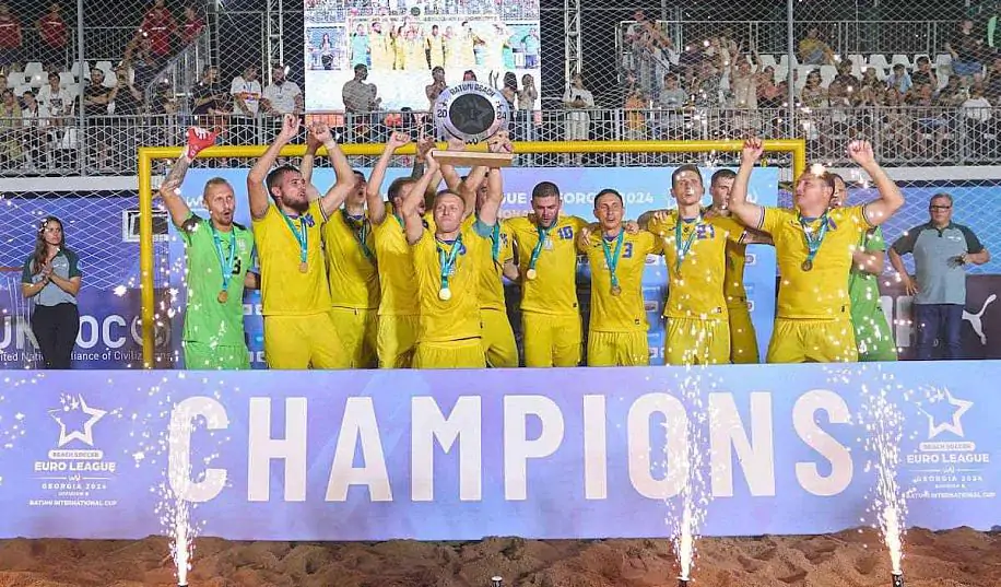 Сборная Украины по пляжному футболу выиграла Дивизион B Евролиги