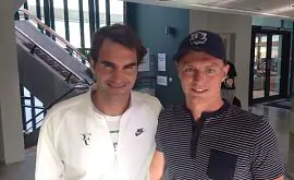 Федерер встретился со звездой «Реала»