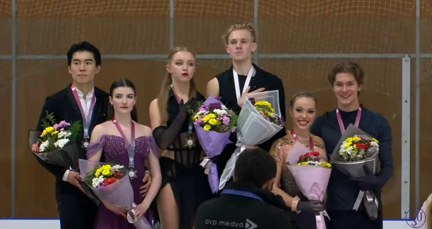Пинчук и Погорелов завоевали золотую медаль на юниорском Гран-при в танцах на льду