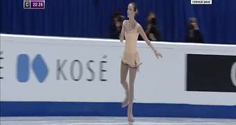 Довільна програма українки Анни Хниченковой на чемпіонаті Європи в Братиславі