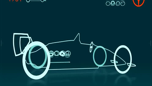 Эволюция болидов Формулы-1 в видео графике